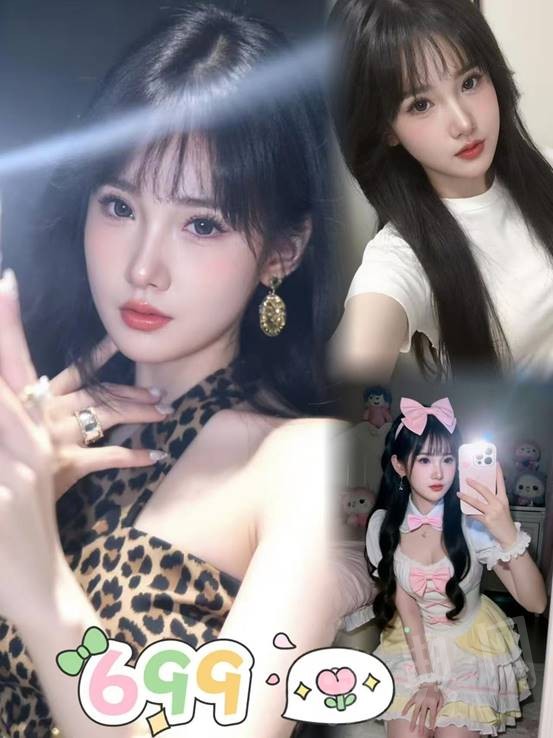 美腿妹子梦心玥灰色吊带短裙写真图